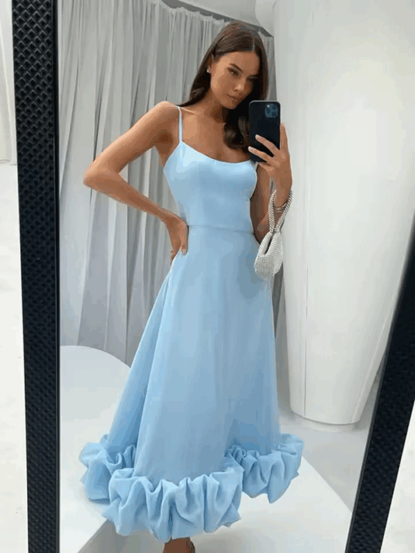 Rochie dama casual Buff bleu