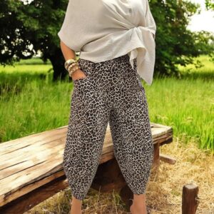 Pantaloni bufanti cu buzunare