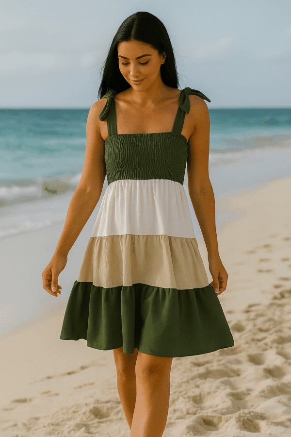 Rochie dama midi DuoColour