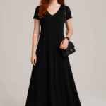 Rochie lunga dama Bia negru