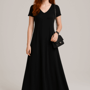 Rochie lunga dama Bia negru