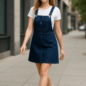 Sarafan denim Dana albastru