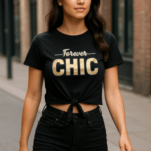 Tricou Dama Forever Chic Negru
