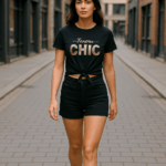Tricou Dama Forever Chic Negru