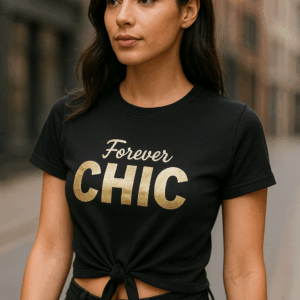 Tricou Dama Forever Chic Negru
