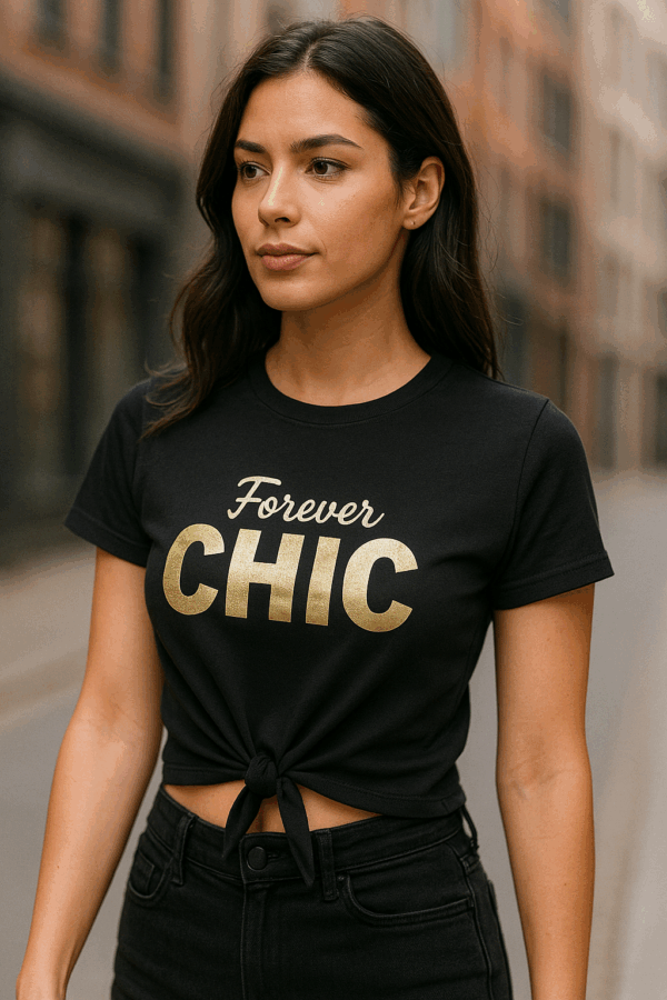 Tricou Dama Forever Chic Negru