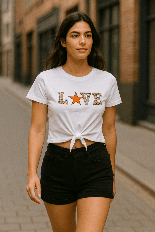 Tricou Dama Love Alb