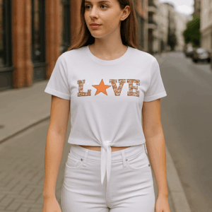 Tricou Dama Love Alb