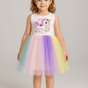 Rochita eleganta pentru fetita cu bentita MyUnicorn