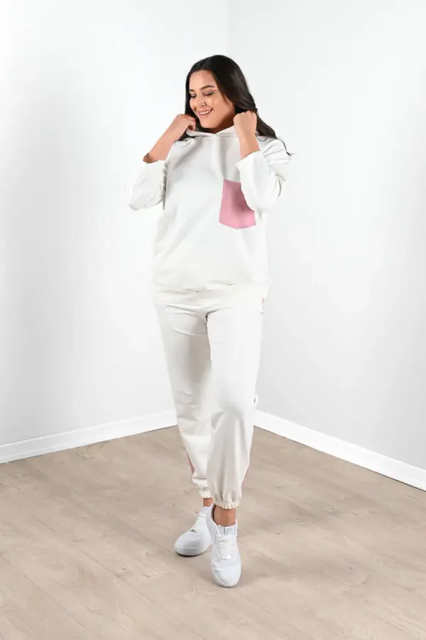 Trening dama batal Glitter alb