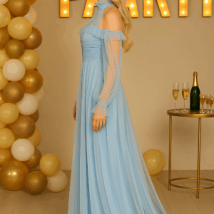 Rochia dama din tulle Amira baby blue