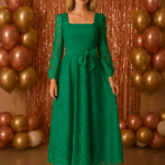 Rochie dama cu dantela Ioana verde