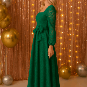 Rochie dama cu dantela Ioana verde