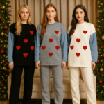 Compleu dama oversize cu maneci denim