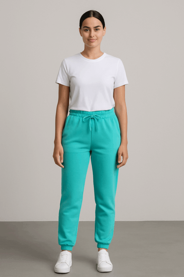 Pantaloni trening dama Lili turcoaz