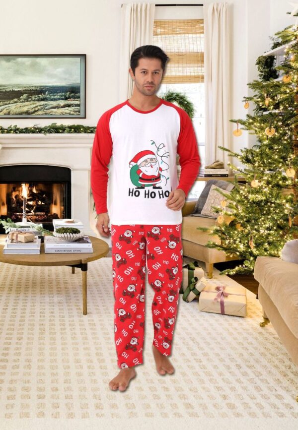 Pijama barbat motive Craciun HO HO HO