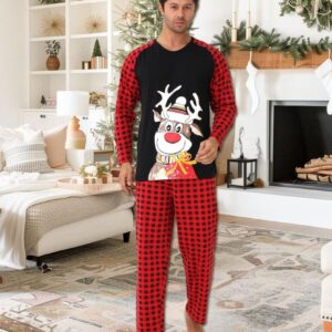 Pijama barbat motive Craciun Ren cu clop