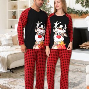 Pijama barbat motive Craciun Ren cu clop