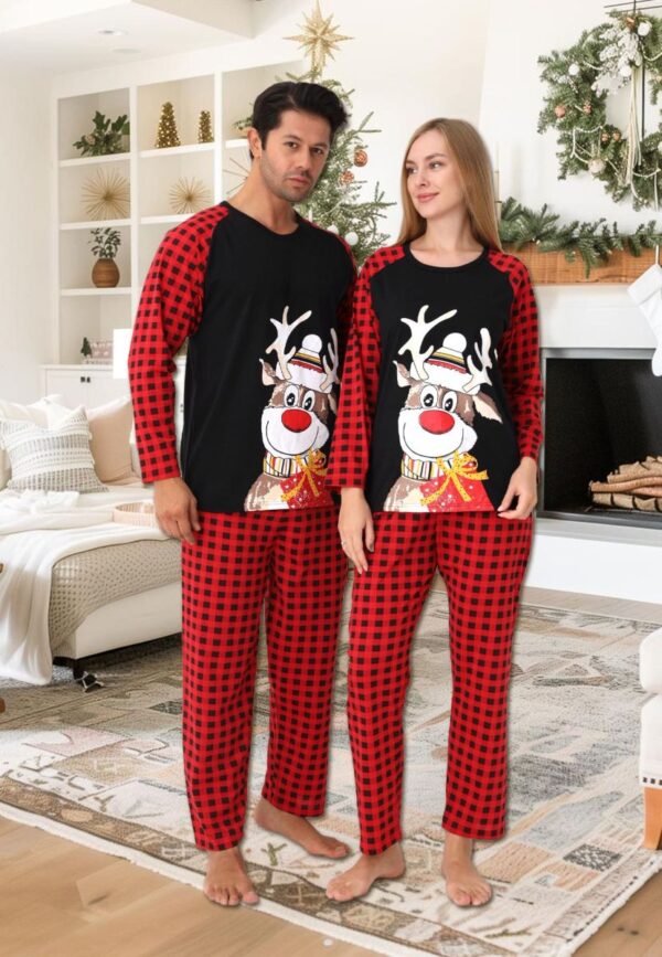 Pijama barbat motive Craciun Ren cu clop