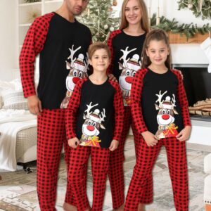 Pijama barbat motive Craciun Ren cu clop