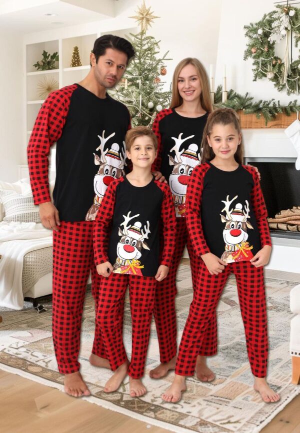 Pijama barbat motive Craciun Ren cu clop