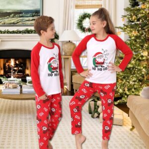 Pijama copii motive Craciun HO HO HO