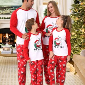 Pijama copii motive Craciun HO HO HO