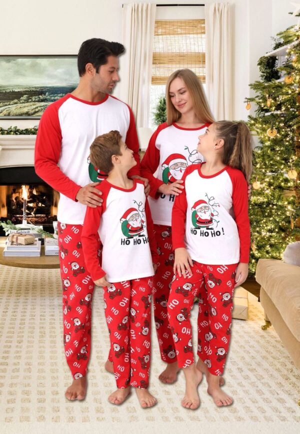 Pijama copii motive Craciun HO HO HO