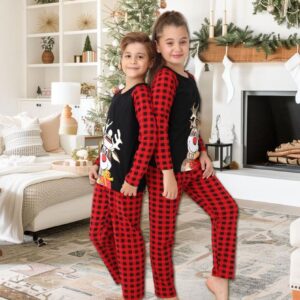 Pijama copii motive Craciun Ren cu clop