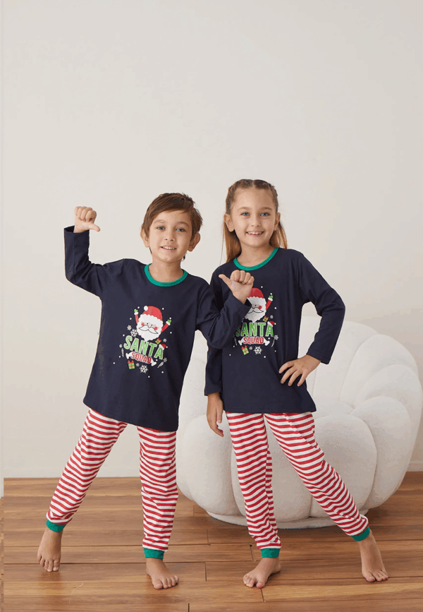 Pijama copii motive Craciun Santa Squad Pijama copii motive Craciun Santa Squad