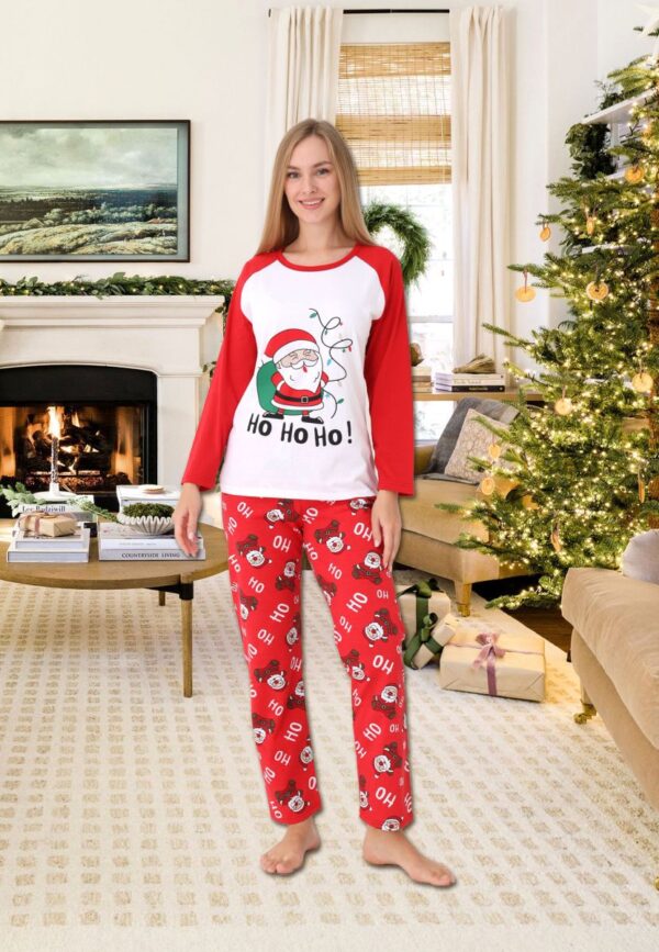Pijama dama motive Craciun HO HO HO