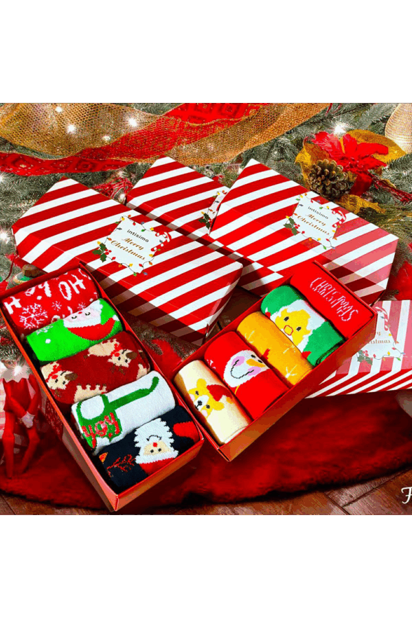 Set de 5 perechi de șosete de Crăciun