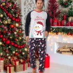 Pijama barbat motive Craciun Snowman