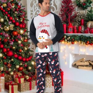 Pijama barbat motive Craciun Snowman