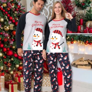 Pijama barbat motive Craciun Snowman