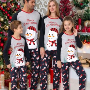 Pijama barbat motive Craciun Snowman
