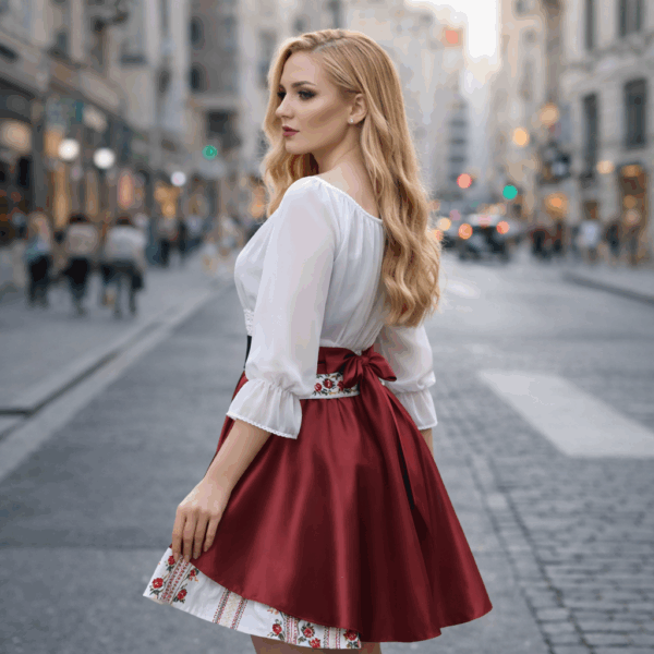 Rochie dama cu motive traditionale