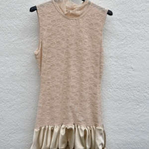 Rochie eleganta cu dantela si volane Deny
