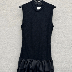Rochie eleganta cu dantela si volane Deny