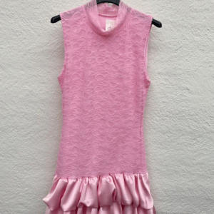 Rochie eleganta cu dantela si volane Deny