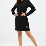 Rochie sport stil hanorac Jenny negru