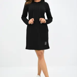 Rochie sport stil hanorac Jenny negru