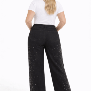 Blugi dama wideleg cu pietricele MeBlack