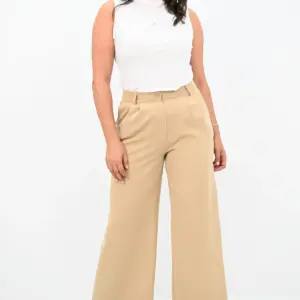 Pantaloni dama jerse Viviana bej