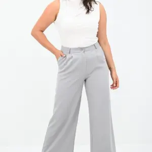 Pantaloni dama jerse Viviana gri