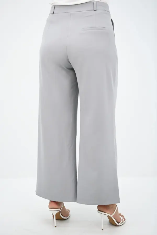 Pantaloni dama jerse Viviana gri