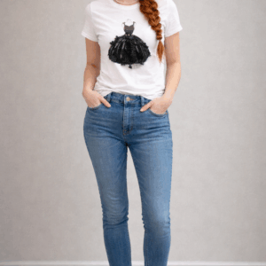 Tricou dama cu aplicatii rochita Umma