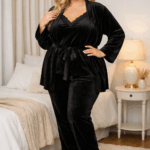 Set pijamale catifea batal Wilma