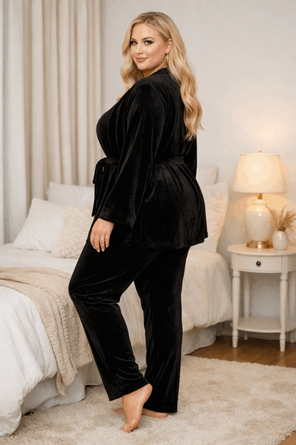 Set pijamale catifea batal Wilma