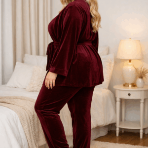 Set pijamale catifea batal Wilma